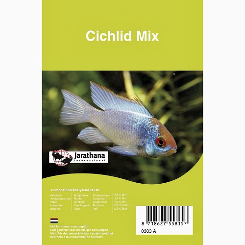 Cichlid mix food frozen in blister pack